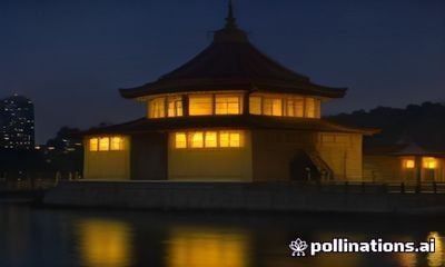 日韩无码韩国女优封面，城市夜景背景，妆容精致，高清画质